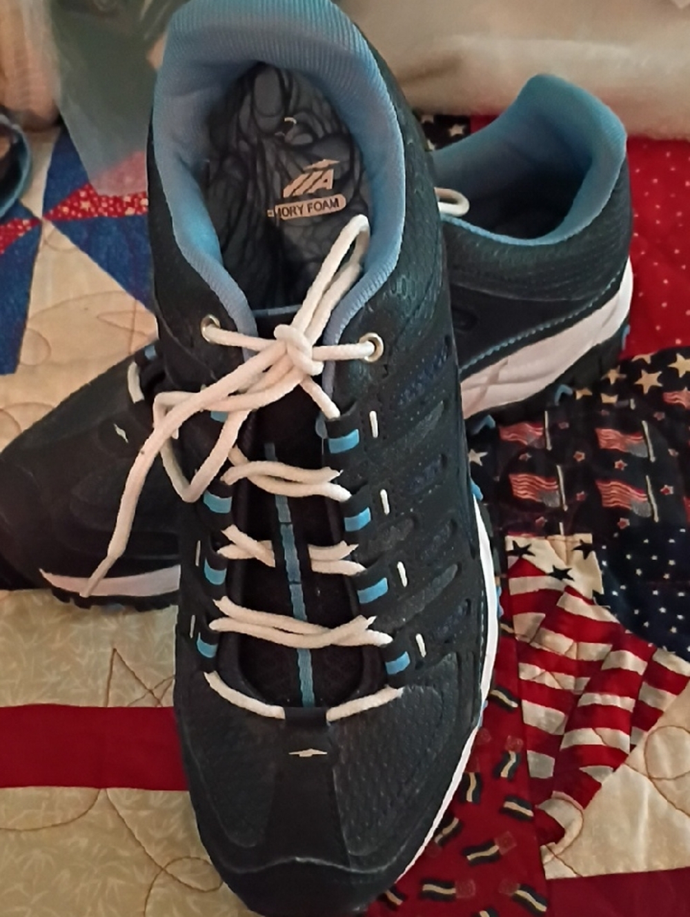 Avia Black and Teal Memory Foam Insole Shoe Insert